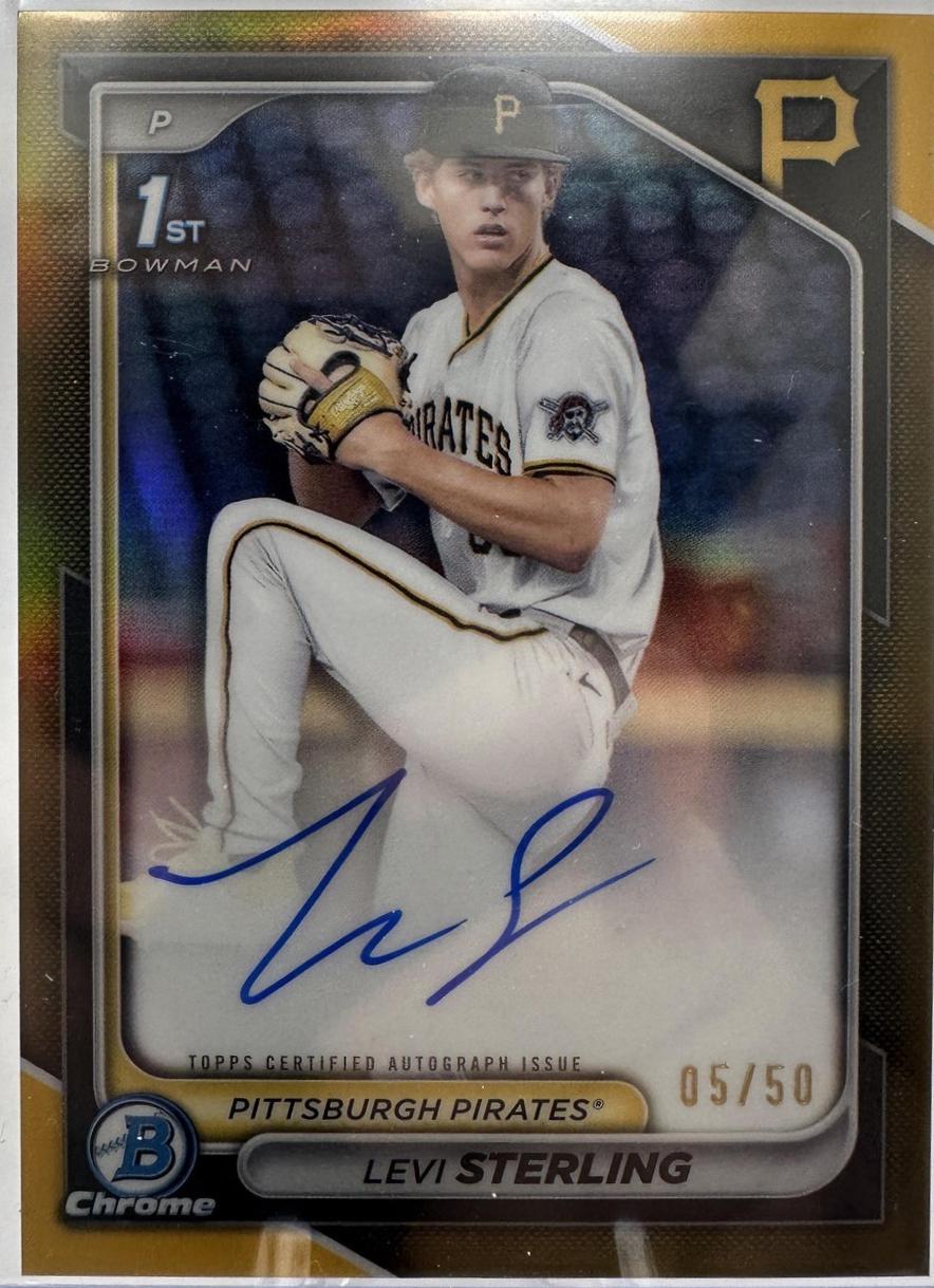 Levi Sterling [Gold Refractor] #CPA-LS