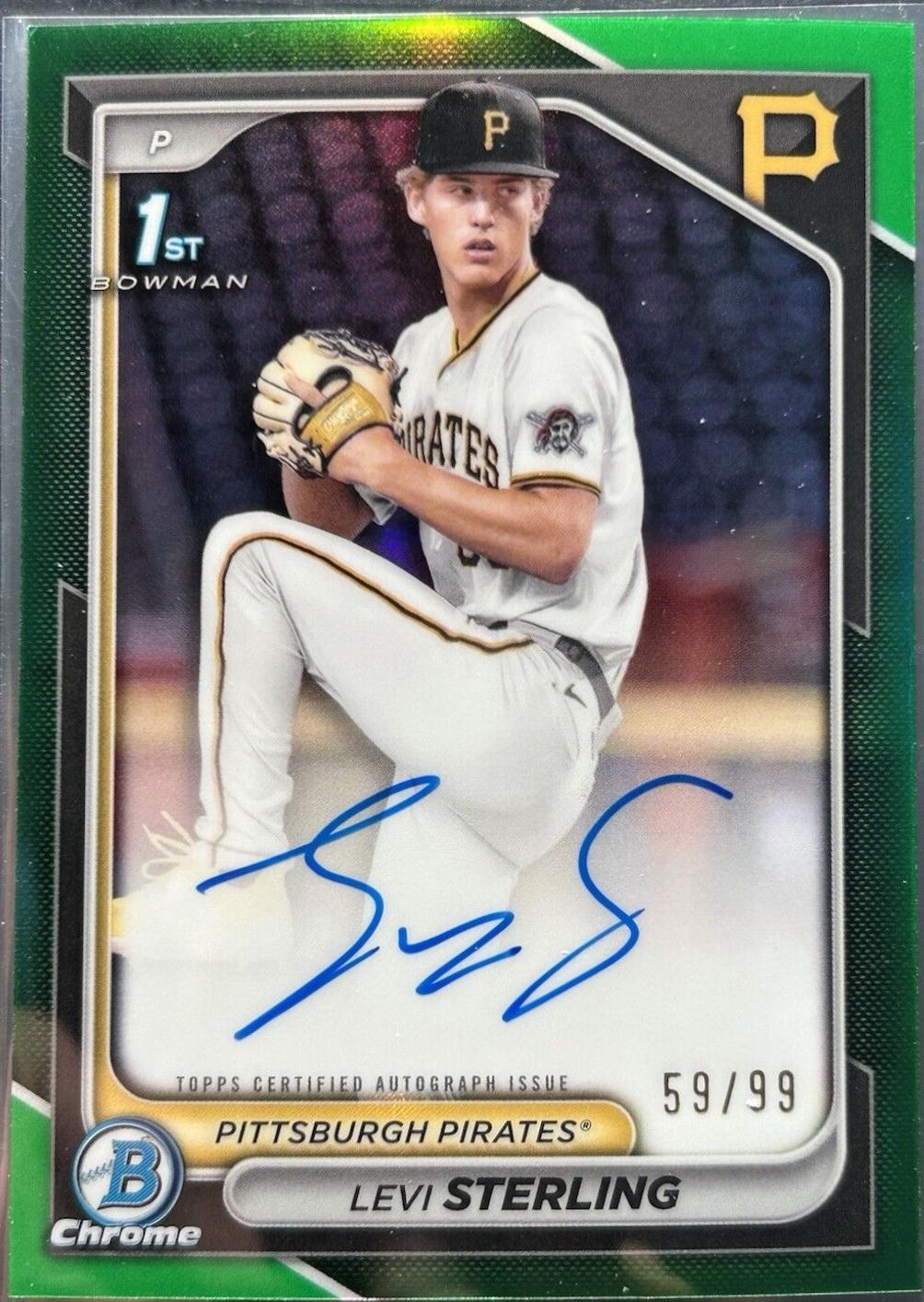 Levi Sterling [Green Refractor] #CPA-LS