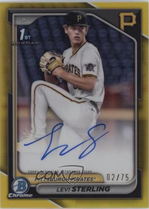 Levi Sterling [Yellow Refractor] #CPA-LS
