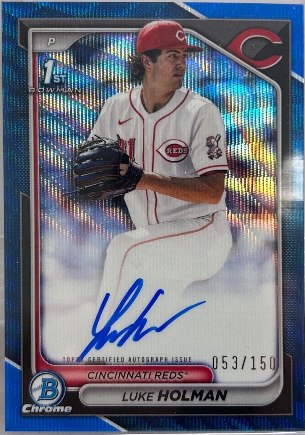 Luke Holman [Blue Wave Refractor] #CPA-LH