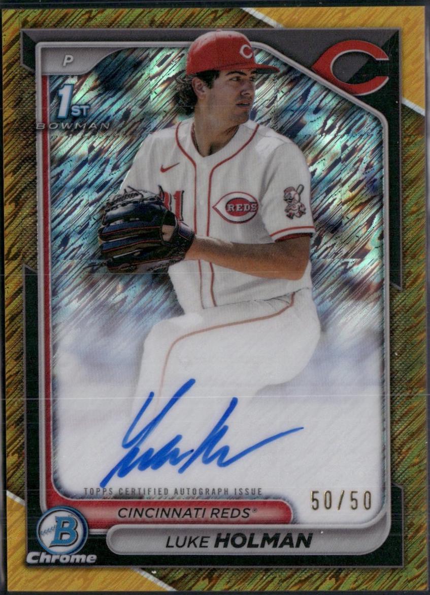 Luke Holman [Shimmer Gold Refractor] #CPA-LH