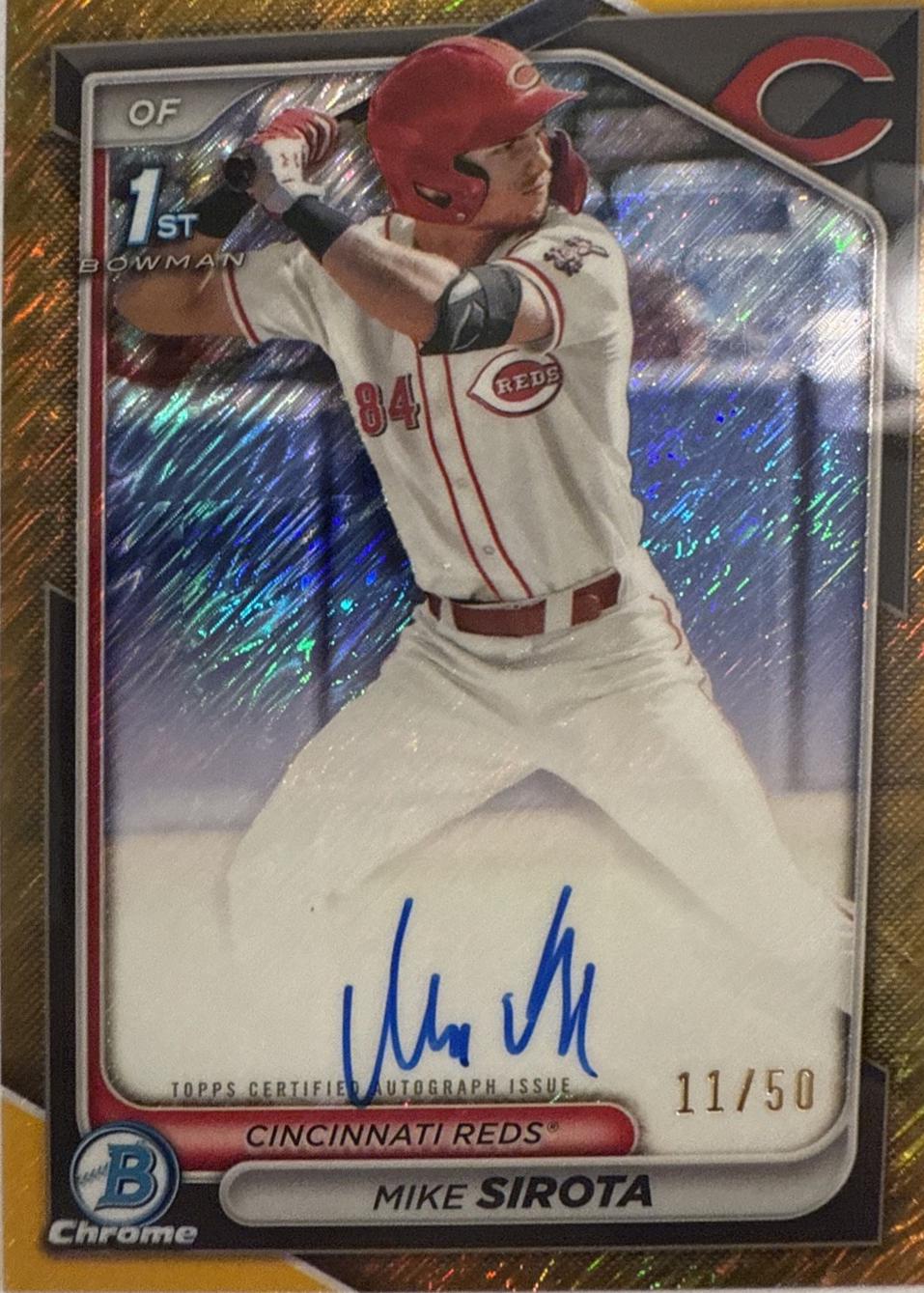 Mike Sirota [Shimmer Gold Refractor] #CPA-MS