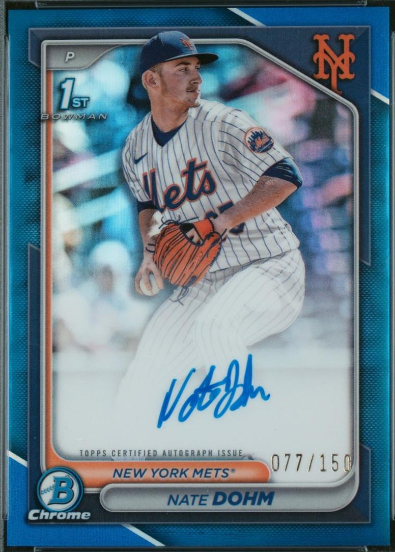 Nate Dohm [Blue Refractor] #CPA-ND