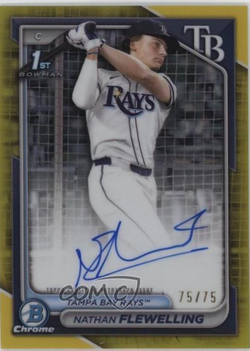 Nathan Flewelling [Yellow Refractor] #CPA-NF