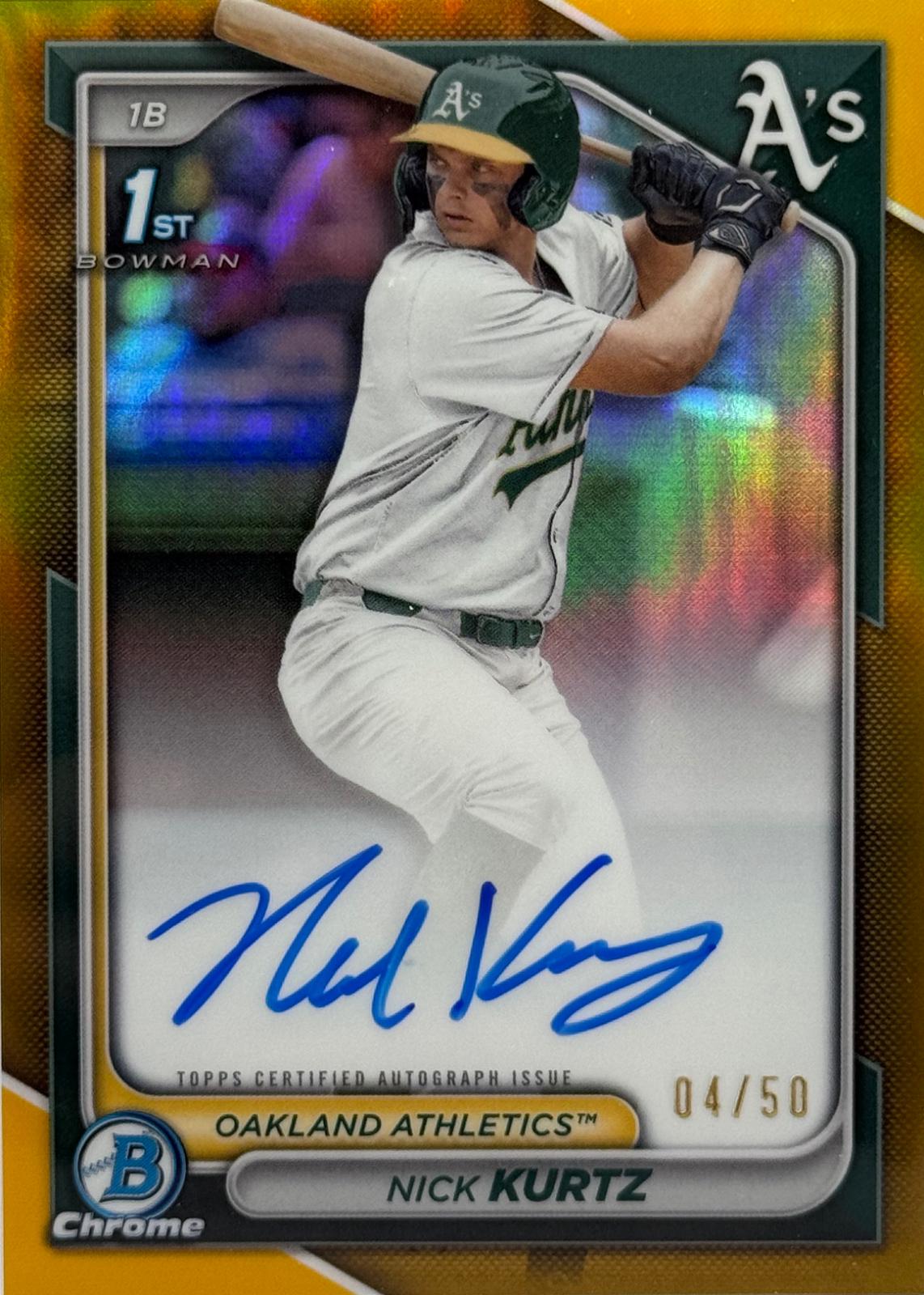 Nick Kurtz [Gold Refractor] #CPA-NK