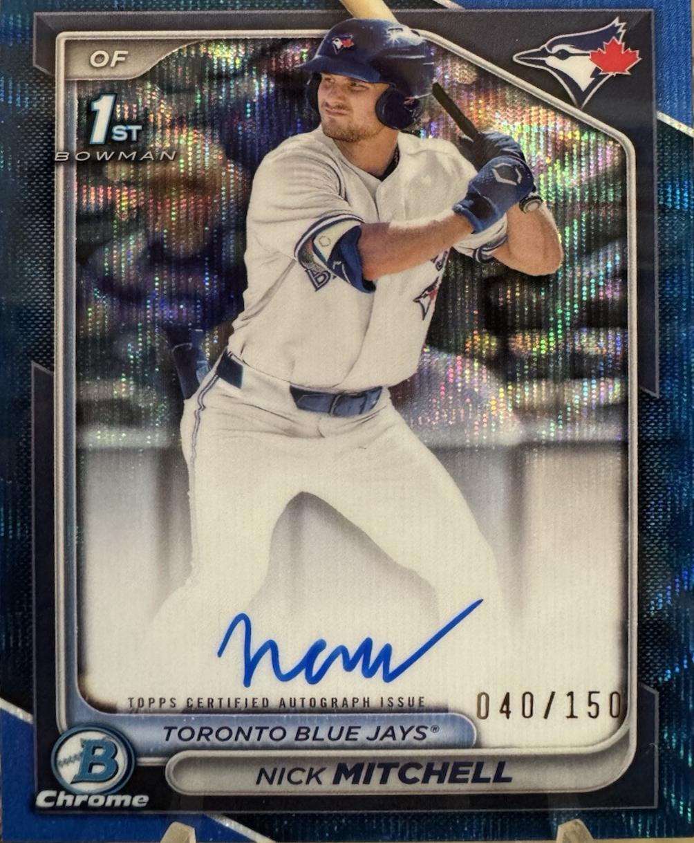 Nick Mitchell [Blue Wave Refractor] #CPA-NMI