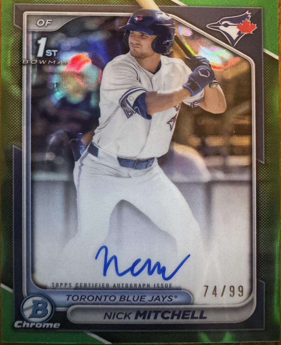 Nick Mitchell [Green Lava Refractor] #CPA-NMI