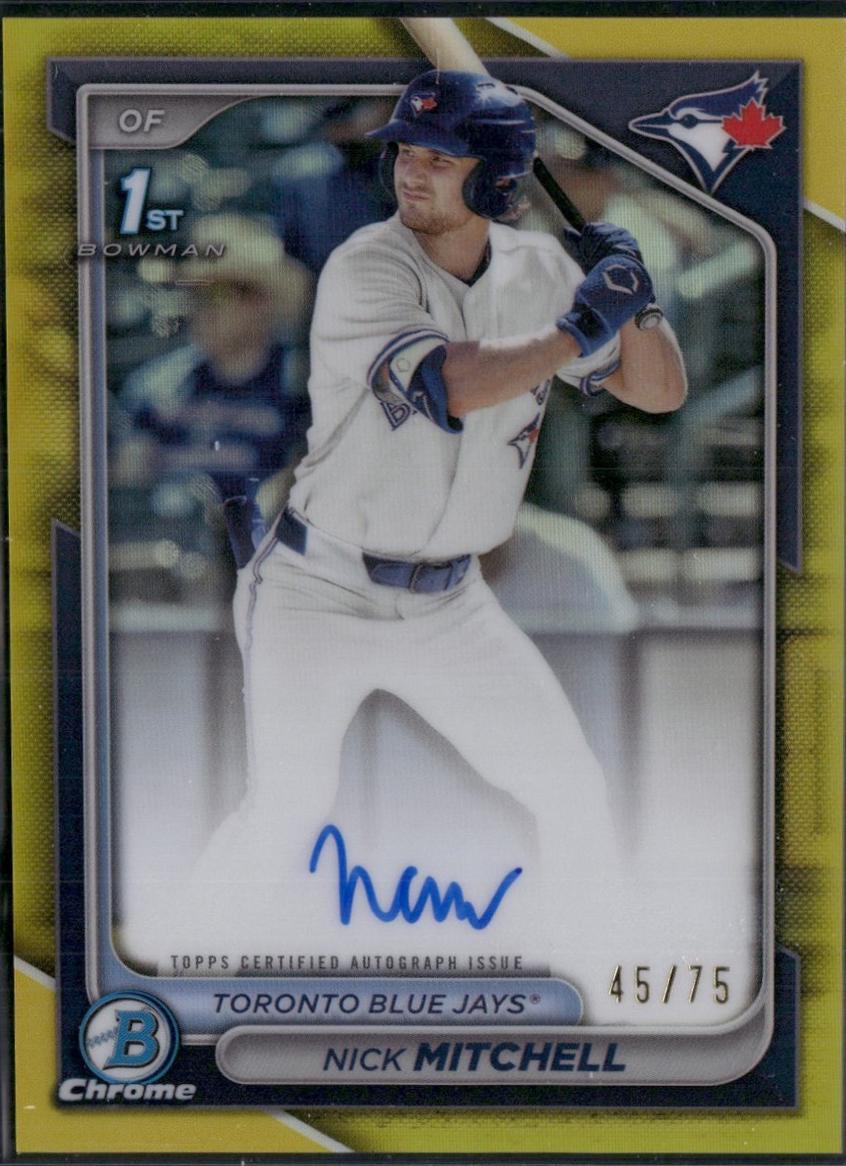 Nick Mitchell [Yellow Refractor] #CPA-NMI
