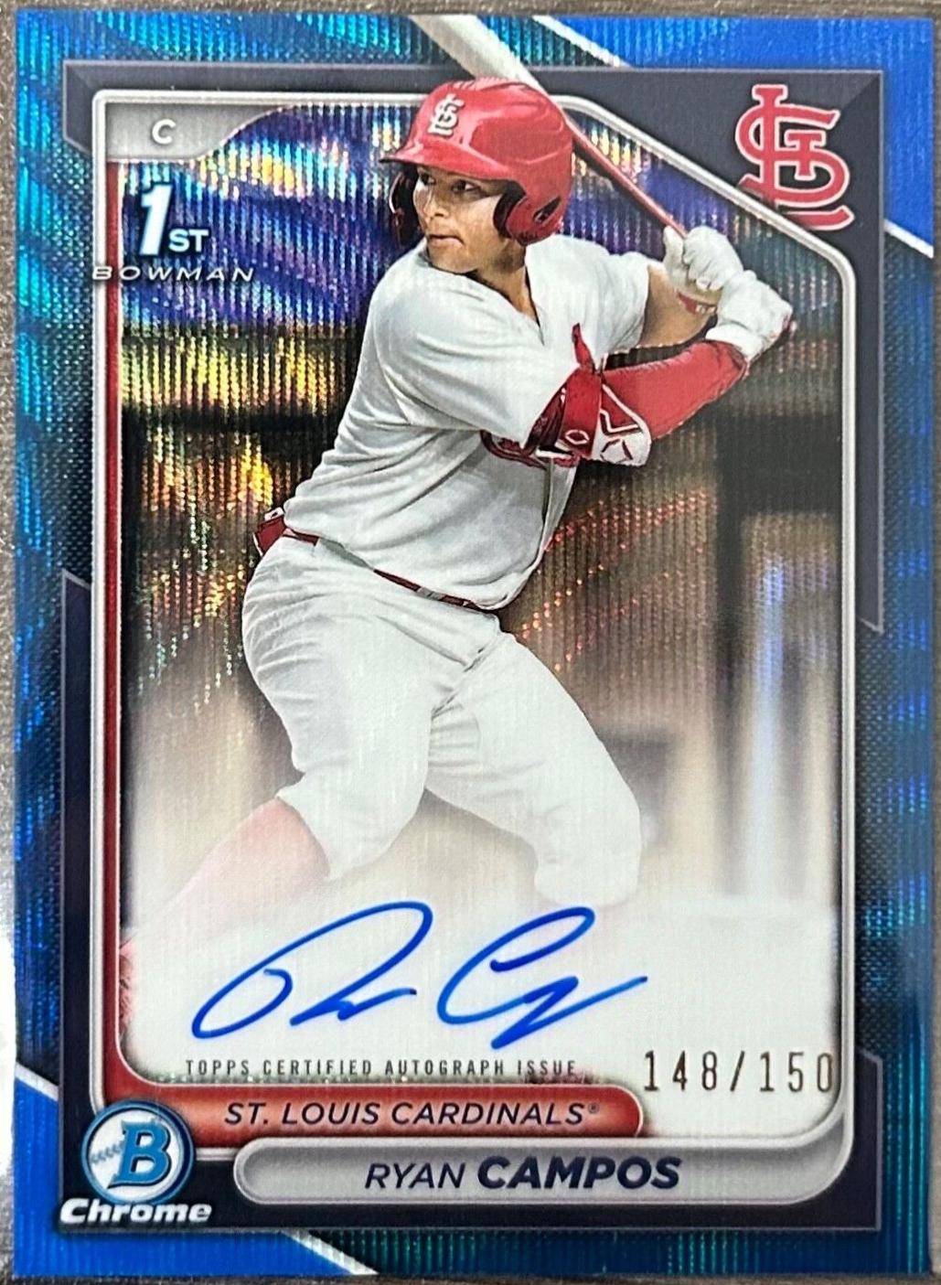 Ryan Campos [Blue Wave Refractor] #CPA-RCA