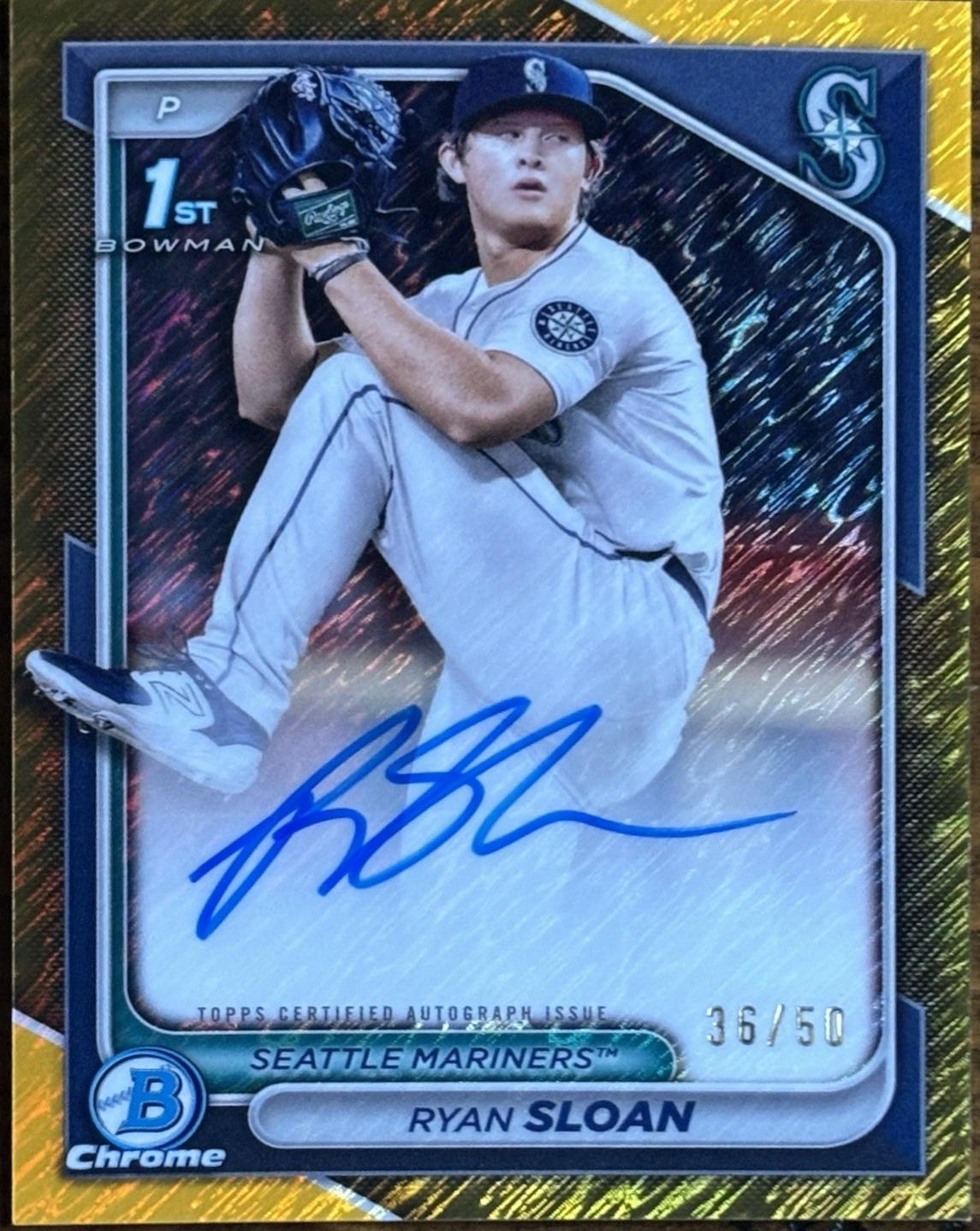 Ryan Sloan [Shimmer Gold Refractor] #CPA-RS