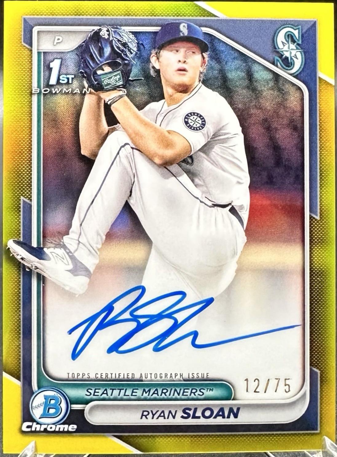 Ryan Sloan [Yellow Refractor] #CPA-RS