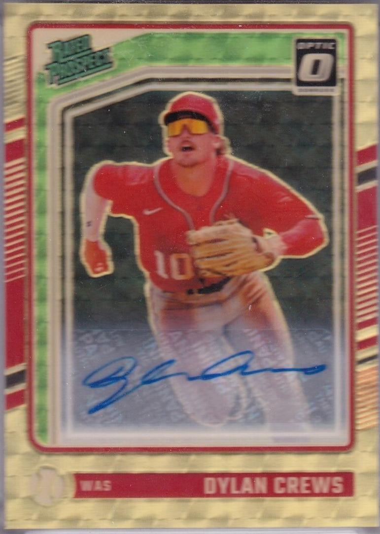 Dylan Crews [Gold Vinyl Optic Signature] #136