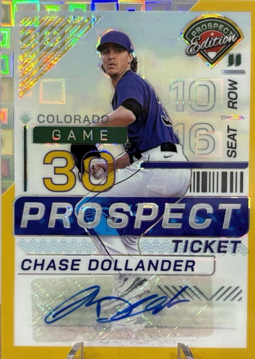 Chase Dollander [Gold Pandora Holo Ticket Signature] #24