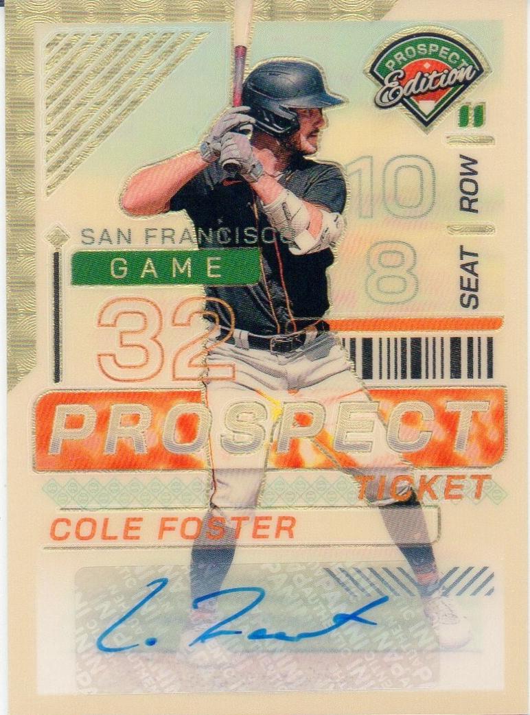 Cole Foster [Gold Vinyl Holo Ticket Signature] #94