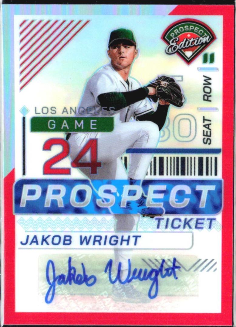 Jakob Wright [Red Holo Ticket Signature] #135