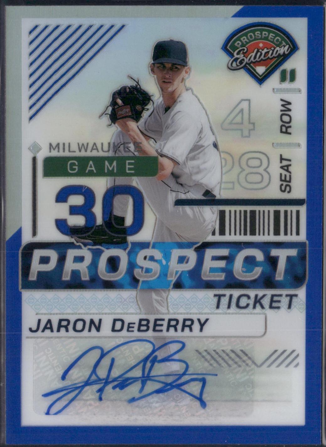 Jaron DeBerry [Blue Holo Ticket Signature] #113