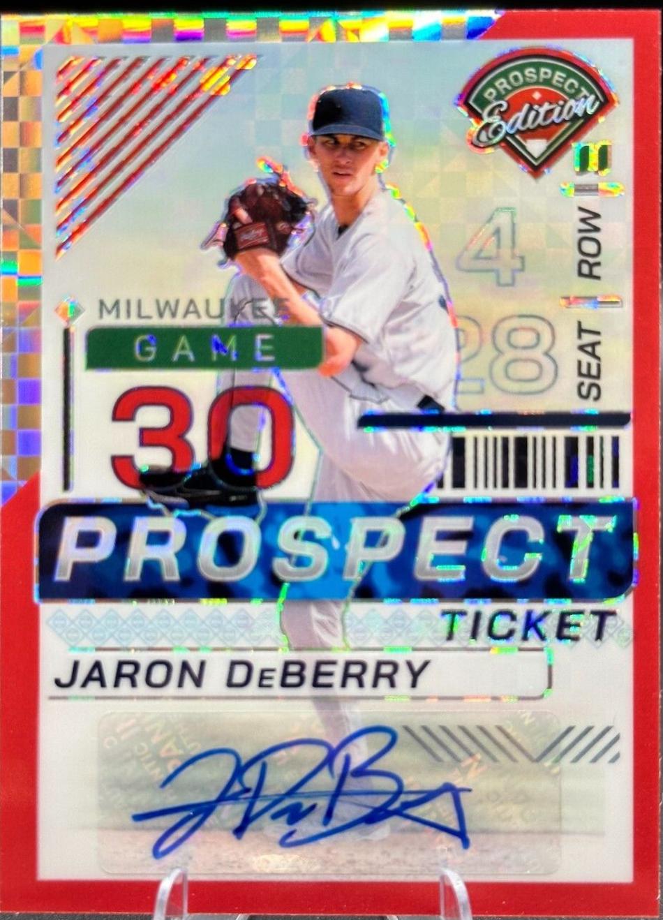 Jaron DeBerry [Red Power Holo Ticket Signature] #113