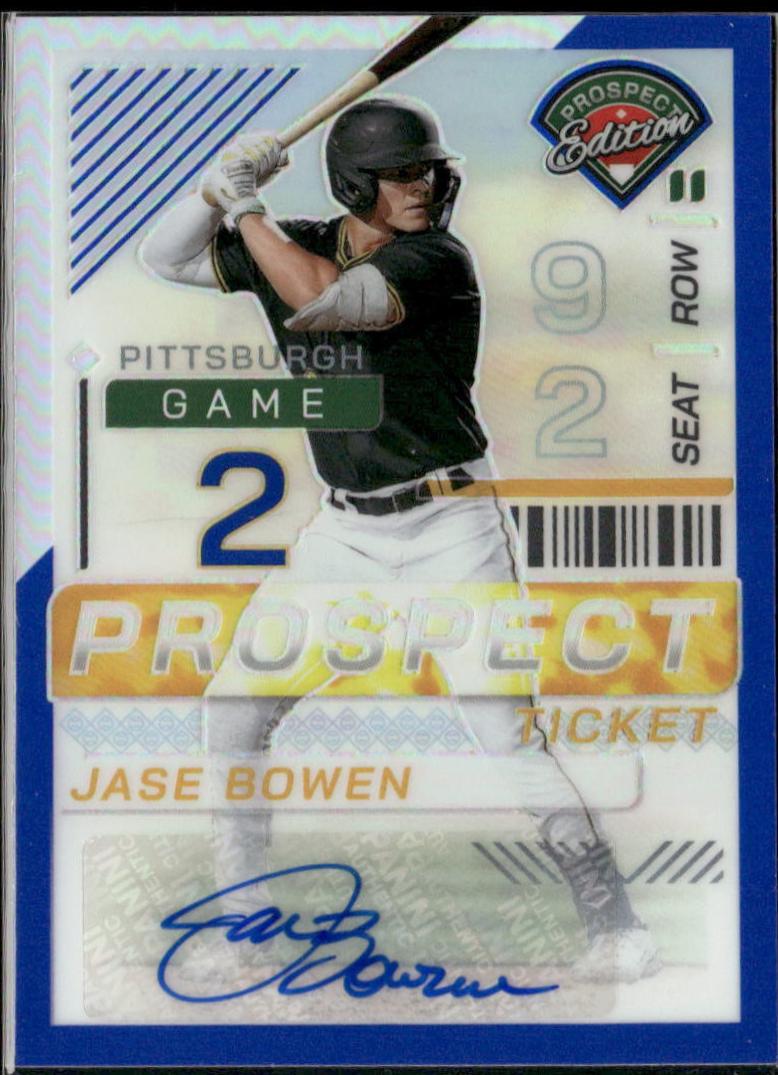 Jase Bowen [Blue Holo Ticket Signature] #7