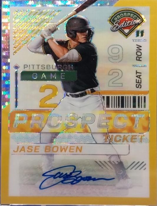Jase Bowen [Gold Pulsar Holo Ticket Signature] #7