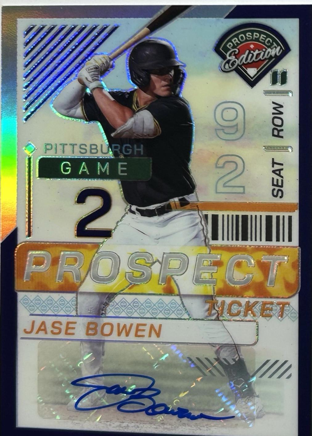 Jase Bowen [Purple Holo Ticket Signature] #7