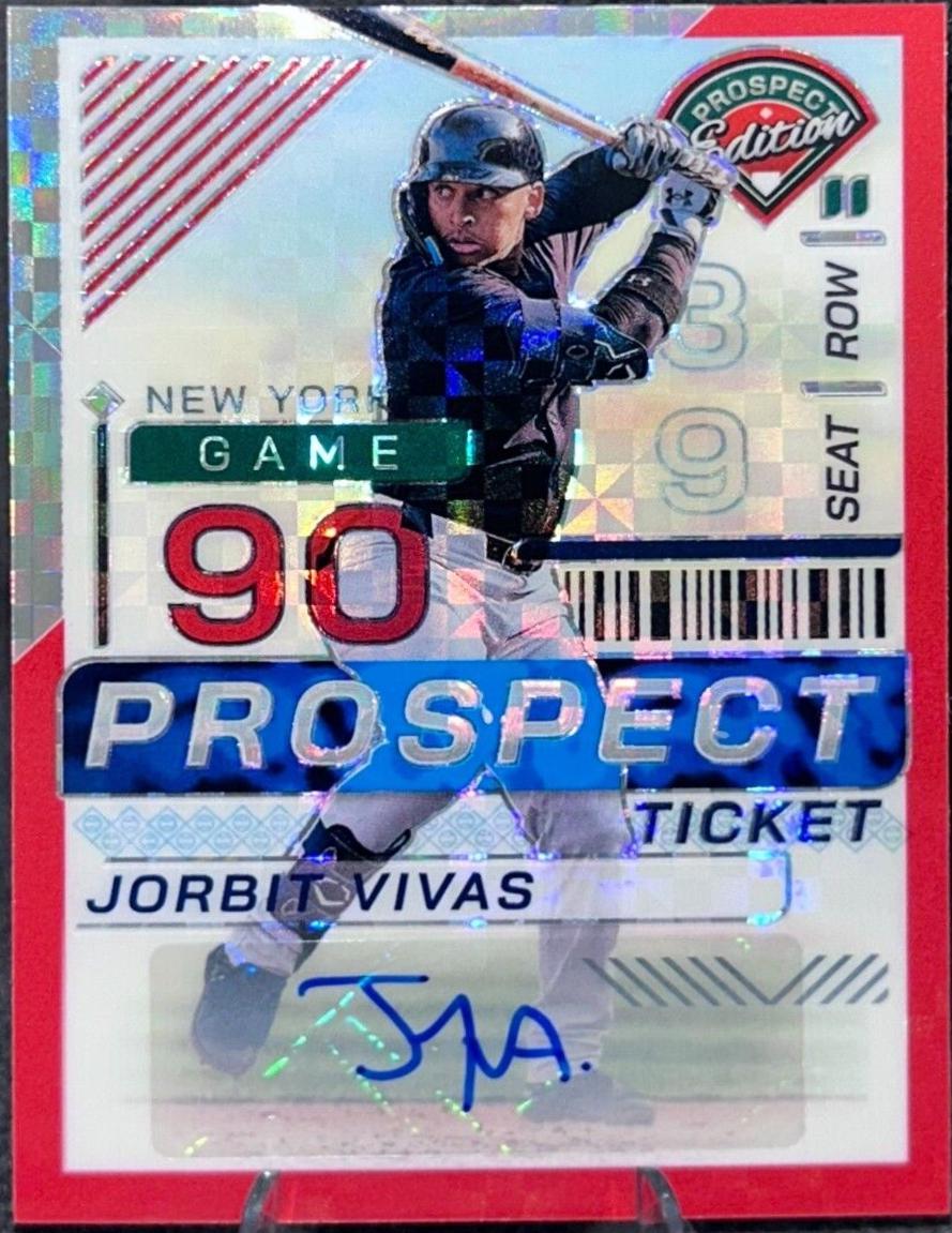 Jorbit Vivas [Red Power Holo Ticket Signature] #97