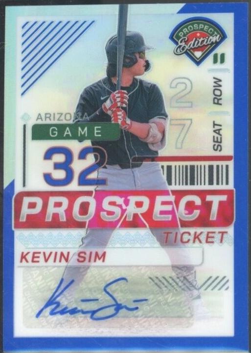 Kevin Sim [Blue Holo Ticket Signature] #147