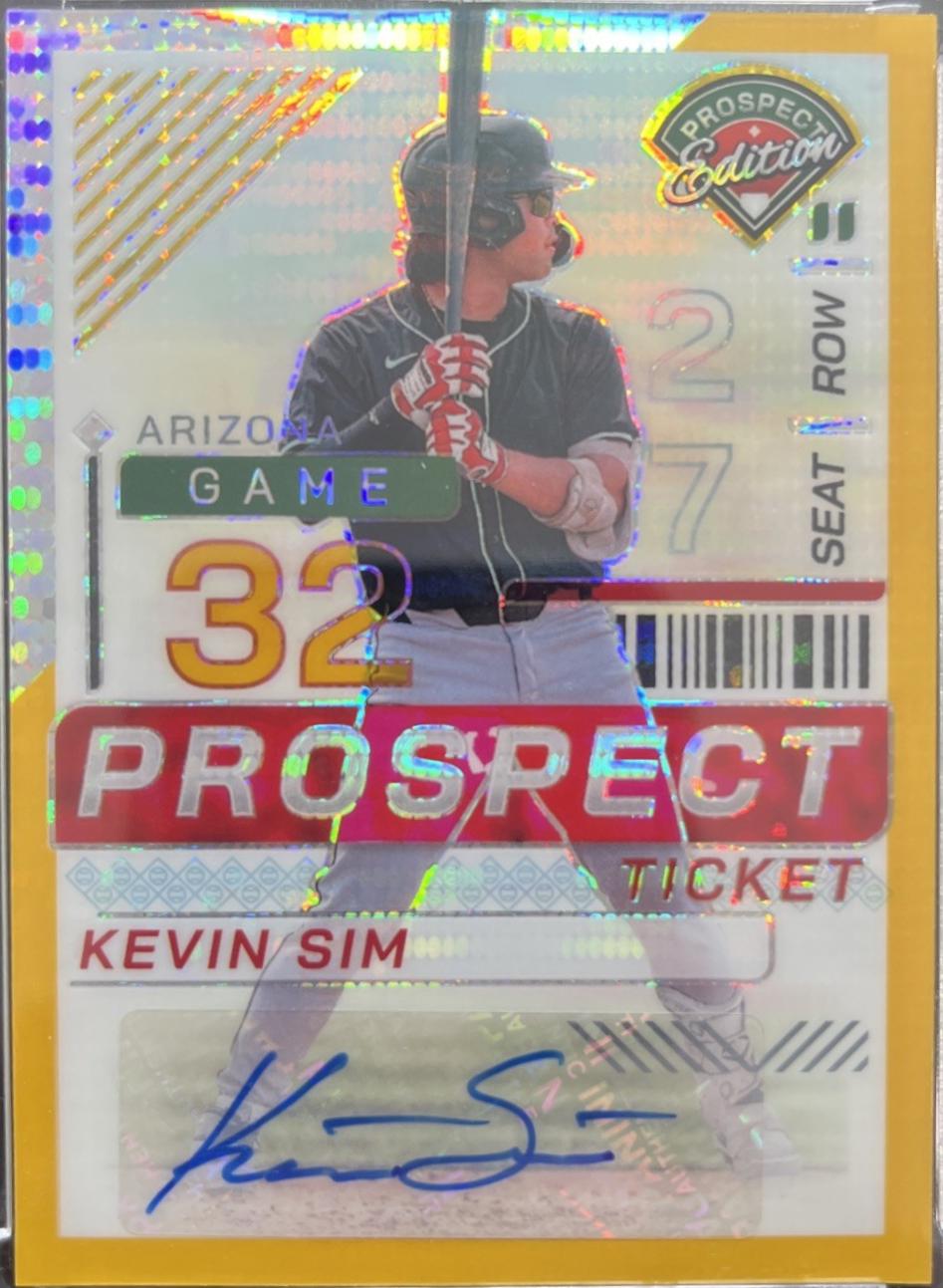Kevin Sim [Gold Holo Ticket Signature] #147