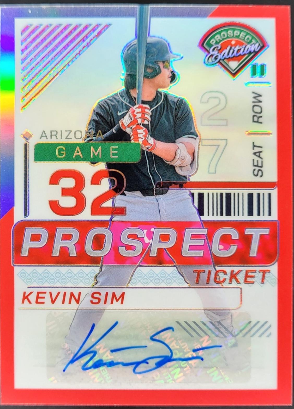 Kevin Sim [Red Holo Ticket Signature] #147