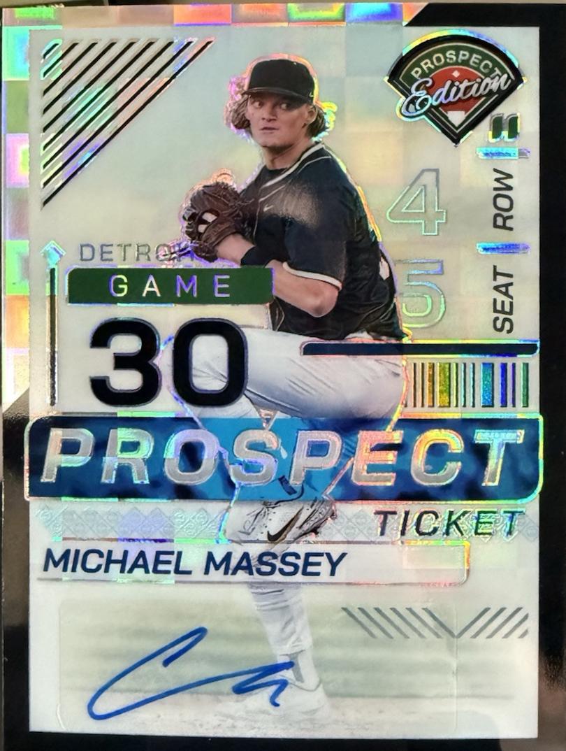 Michael Massey [Black Pandora Holo Ticket Signature] #50