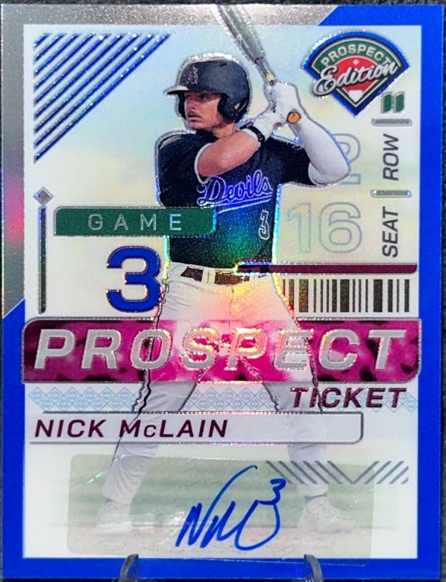 Nick McLain [Blue Holo Ticket Signature] #45