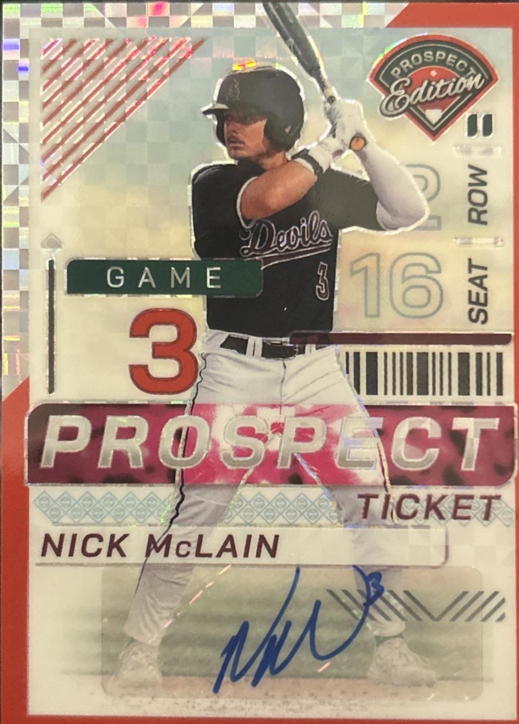 Nick McLain [Red Power Holo Ticket Signature] #45