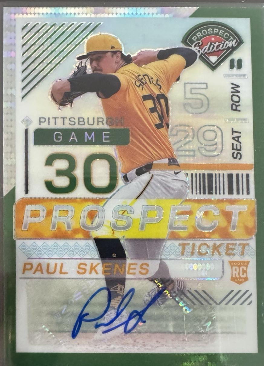 Paul Skenes [Green Pulsar Holo Ticket Signature] #159