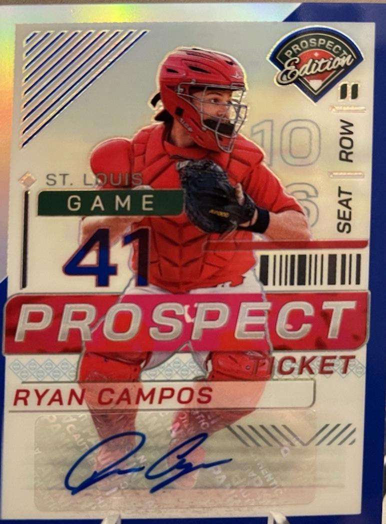 Ryan Campos [Blue Holo Ticket Signature] #100