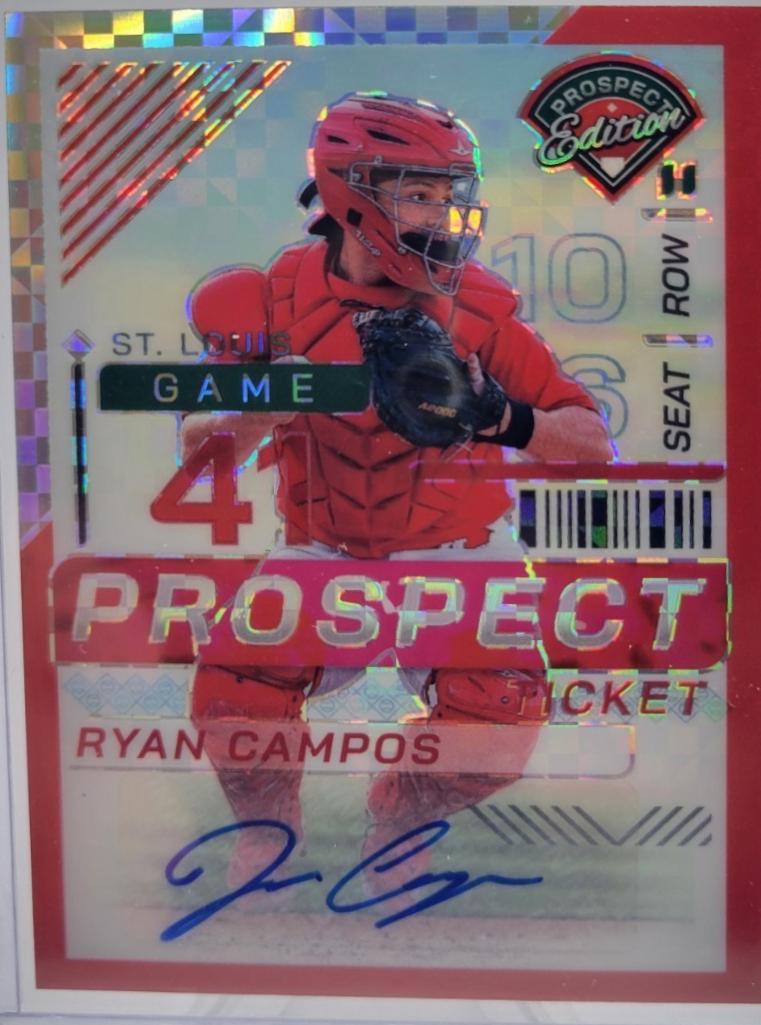Ryan Campos [Red Power Holo Ticket Signature] #100