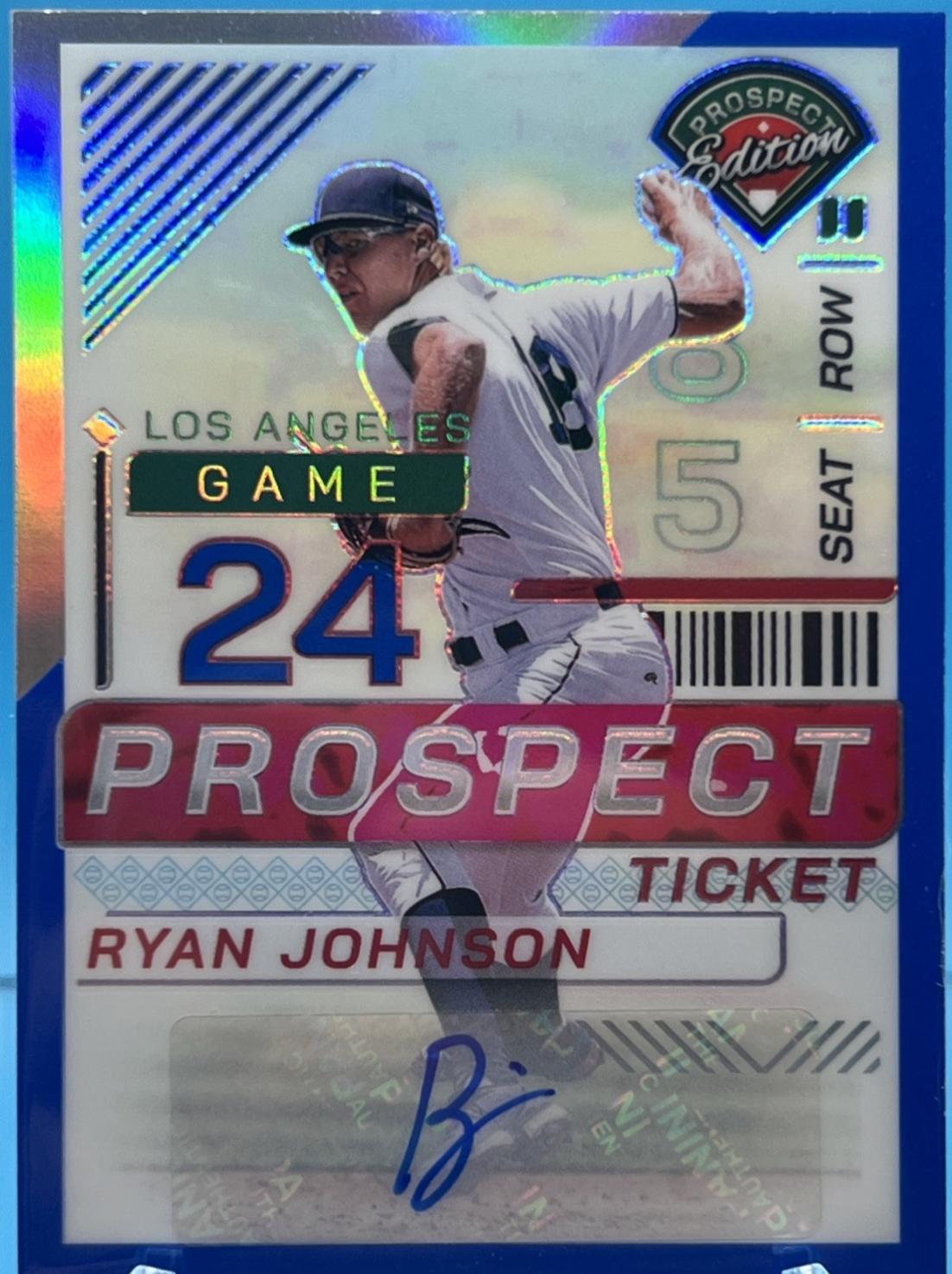 Ryan Johnson [Blue Holo Ticket Signature] #110