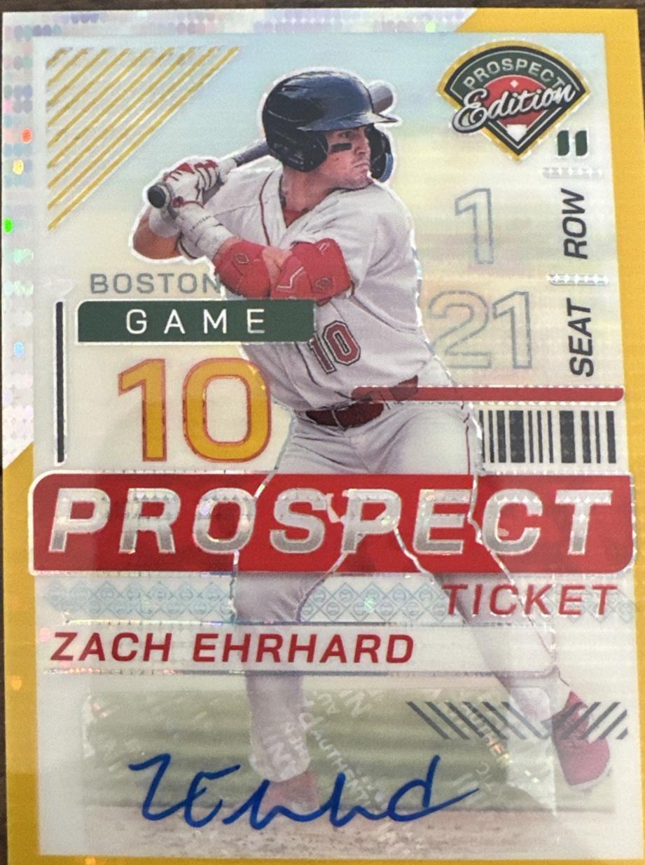 Zach Ehrhard [Gold Pulsar Holo Ticket Signature] #175