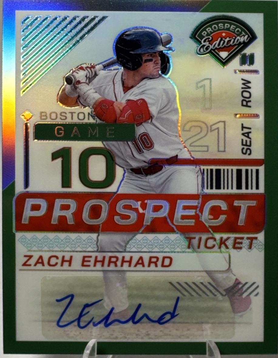 Zach Ehrhard [Green Holo Ticket Signature] #175