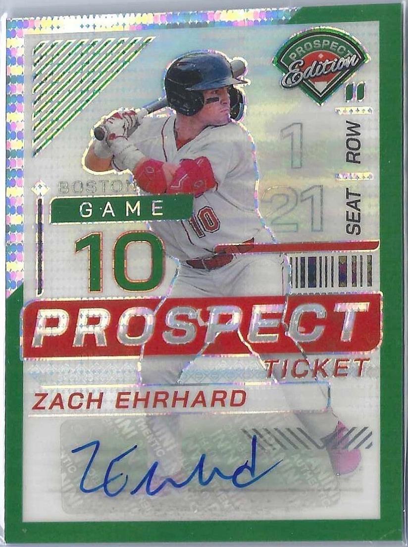 Zach Ehrhard [Green Pulsar Holo Ticket Signature] #175