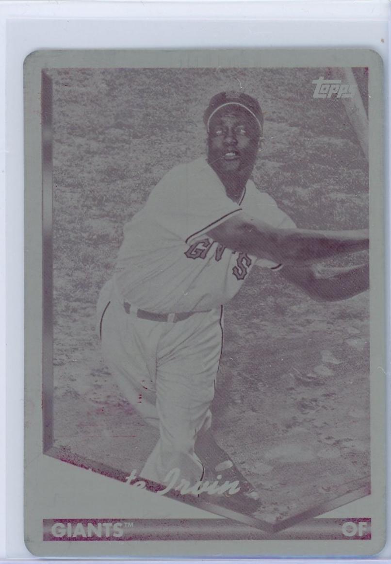 Monte Irvin [Printing Plate] #276