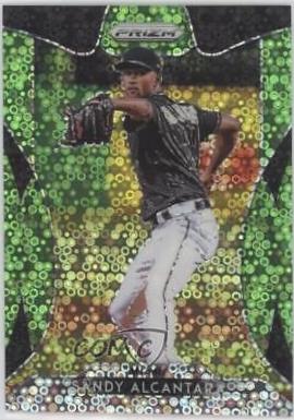 Sandy Alcantara [Lime Green Donut Circles Prizm] #112