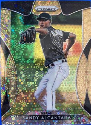 Sandy Alcantara [Neon Orange Donut Circles Prizm] #112
