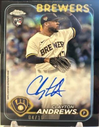 Clayton Andrews [Black Refractor] #RA-CA