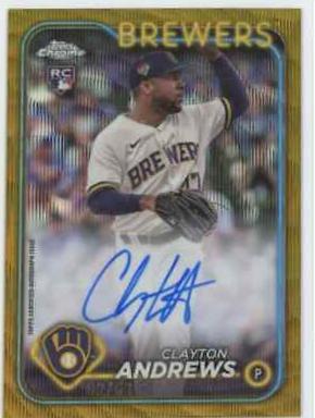 Clayton Andrews [Gold Wave Refractor] #RA-CA