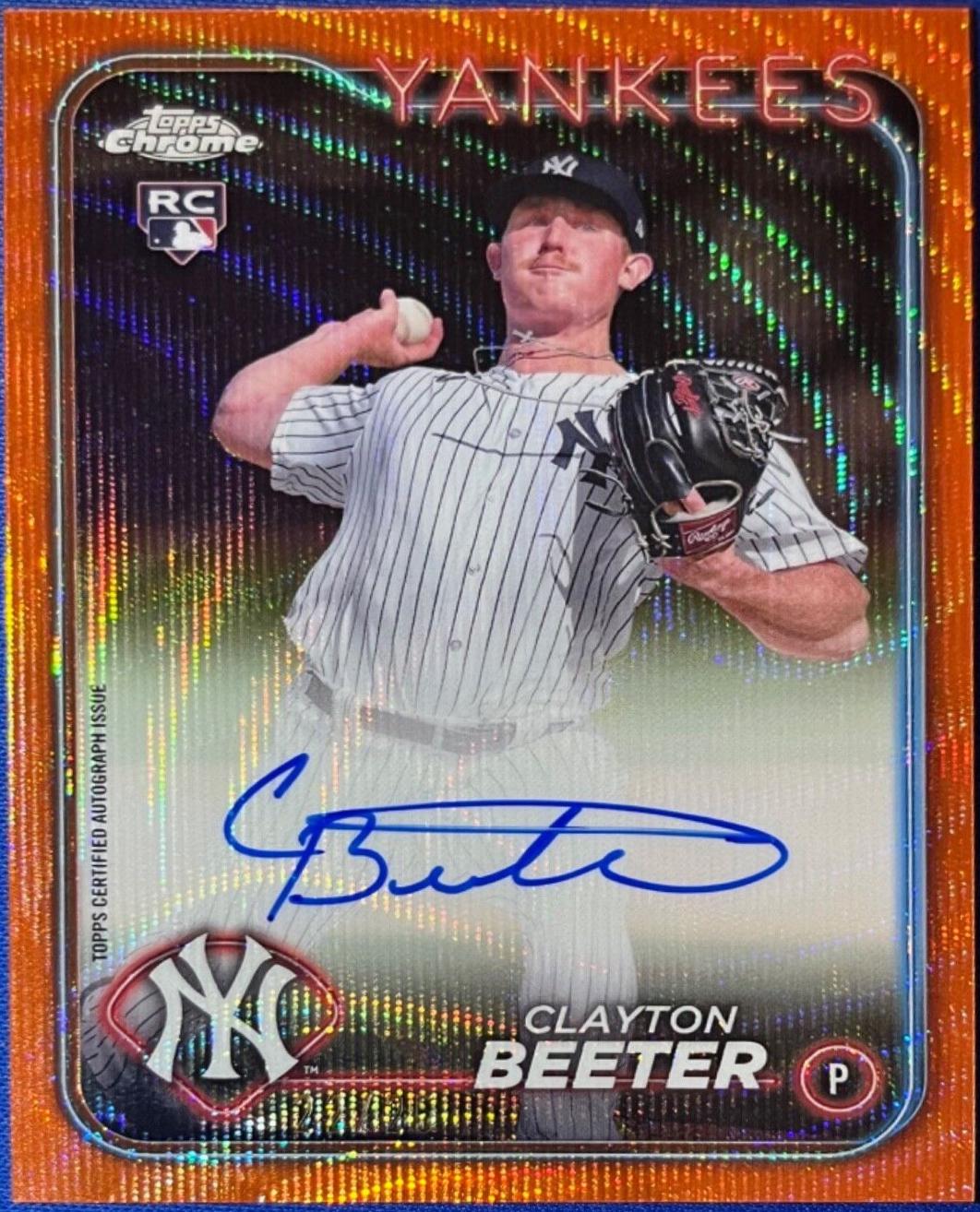 Clayton Beeter [Orange Wave Refractor] #RA-CBE