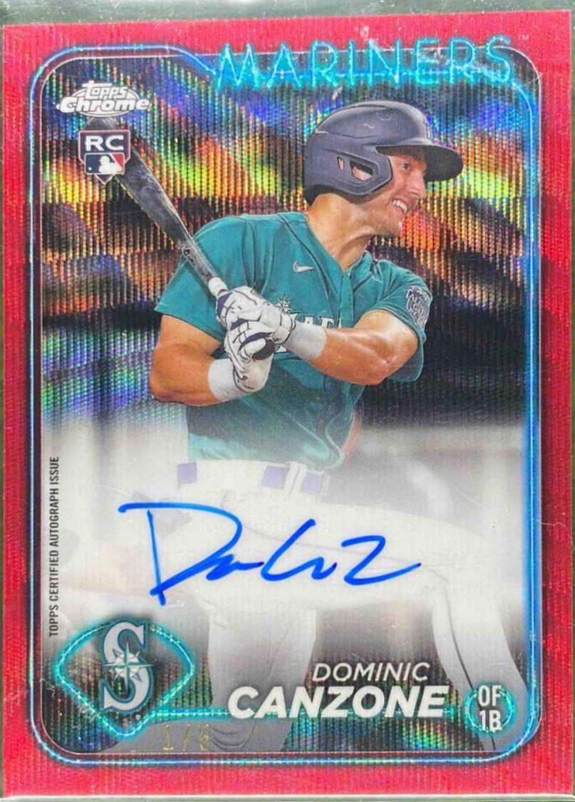 Dominic Canzone [Red Wave Refractor] #RA-DC