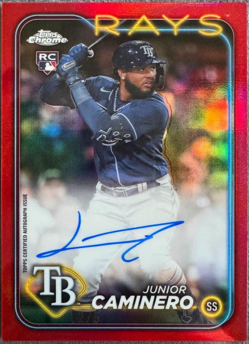 Junior Caminero [Red Refractor] #RA-JCA