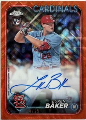 Luken Baker [Orange Wave Refractor] #RA-LB