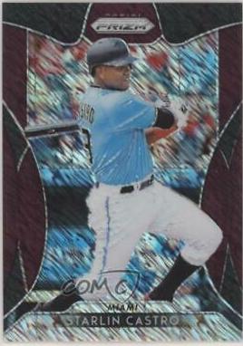 Starlin Castro [Burgundy Shimmer Prizm] #224