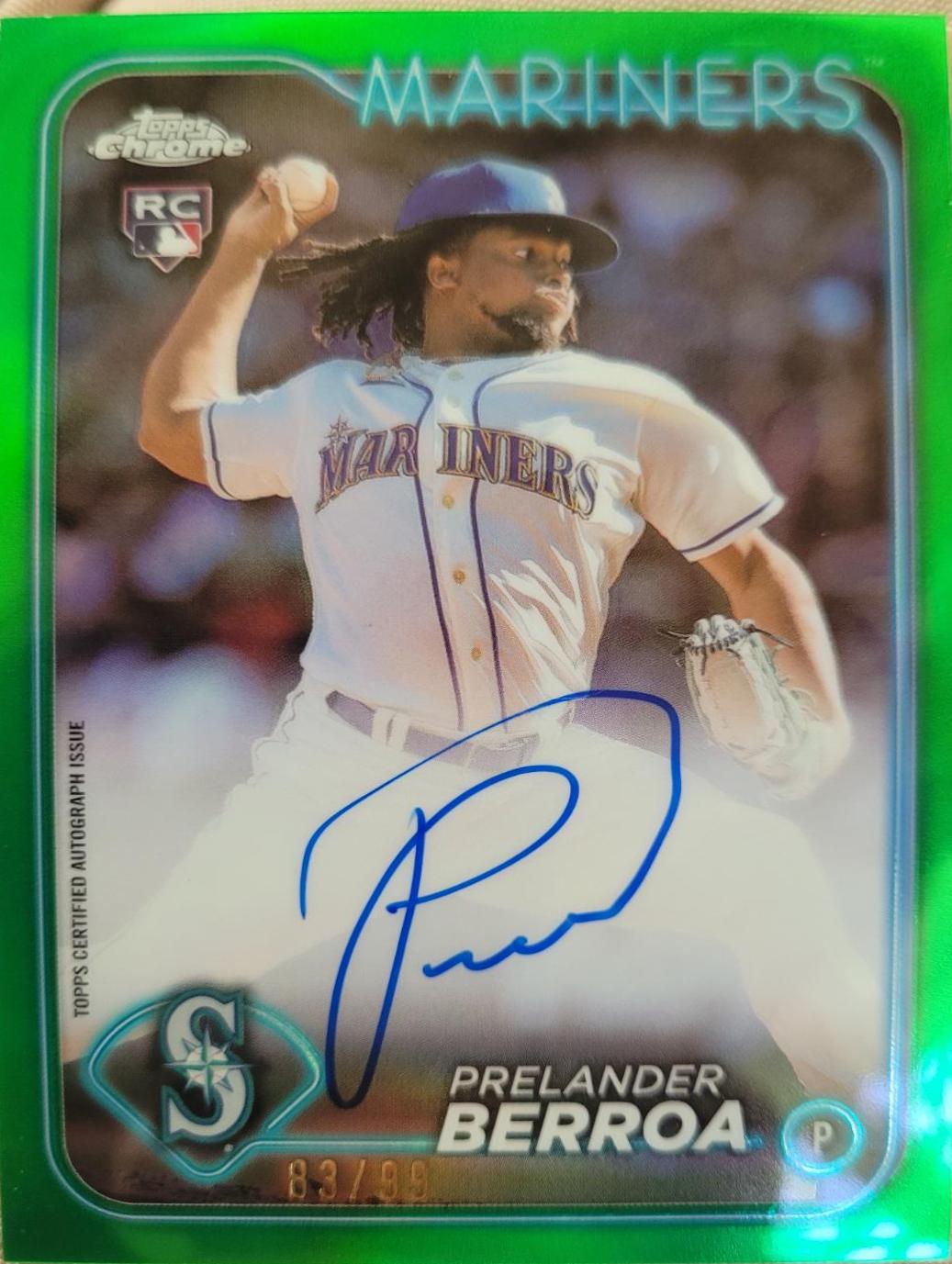 Prelander Berroa [Green Refractor] #RA-PB