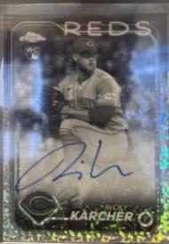Ricky Karcher [Black White Mini-Diamond Refractor] #RA-RK